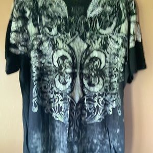 AR Xaviar, Retribution TShirt, Black/Silver, Size L